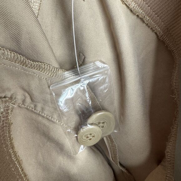 Soft Surroundings Bayside Cargo Shorts Plus Size 1X Taupe Khaki‎ Tan New 5FT00 - Picture 9 of 11